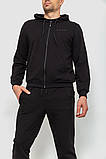 Спорт костюм чоловічий двонитка, колір чорний, 119R200-1, фото 2