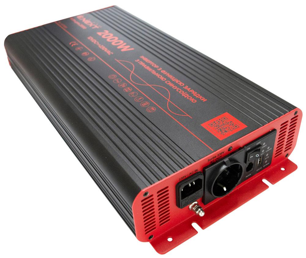 Інвертор з функцією зарядки e.inv.pro.2000 12/220В 2000Вт, чиста синусоїда, фото 1