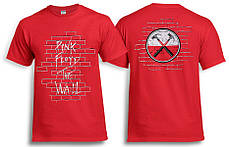 Футболка PINK FLOYD The Wall червона