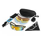 Захисні окуляри Oakley тактичні олива з поляризацією 5 лінз One size+, фото 8