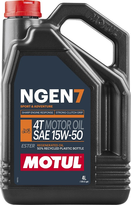 Motul NGEN 7 15W50 4T 4л (839841/111825) Олива для 4-тактних двигунів мотоциклів синтетична естерова