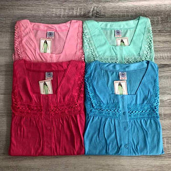 Нічна жіноча сорочка бавовни Сабріна