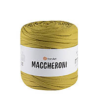 Трикотажная пряжа YarnArt Maccheroni № 132 Горчица, 600 г, 120 130 м вторичная