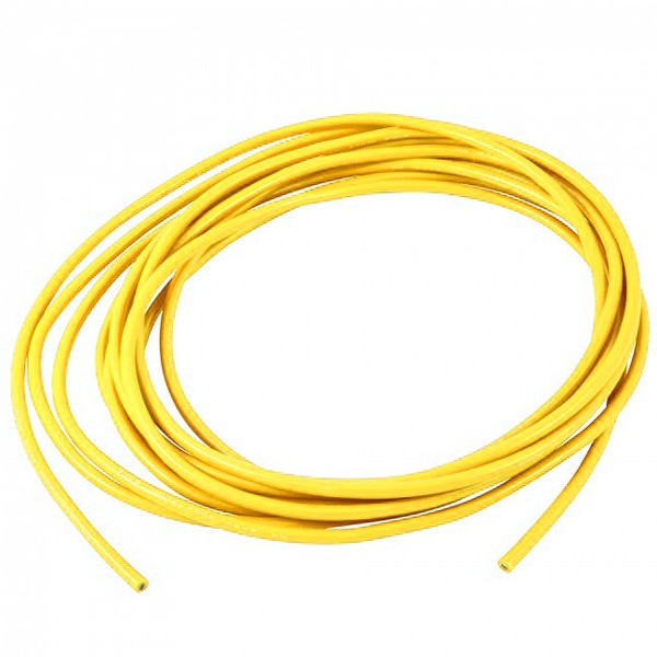 Провід 30 AWG силіконовий QianJia Жовтий - 1 метр погонний