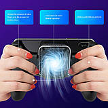 Ігровий геймпад джойстик тримач з охолодженням кулером для гри на телефоні смартфоні S-02 пабг пубг S02, фото 4