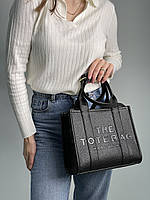Сумка-тоут женская кожаная Marc Jacobs Кожаная черная мини сумка марк якобс с ремешком через плечо
