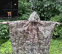 Пончо водонепроницаемый дождевик защита от тепловизора камуфляжный пончо плащ мультикам(VS)