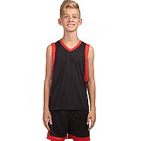 Форма баскетбольная детская Lingo LD-8017T размер S цвет черный-красный ld