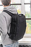 Міський рюкзак Mark Ryden MR9299YY Rain з накидкою від дощу (Чорний), фото 10