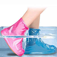 ADS Многоразовые водонепроницаемые чехлы бахилы для обуви с молнией и шнурком-утяжкой ART-801