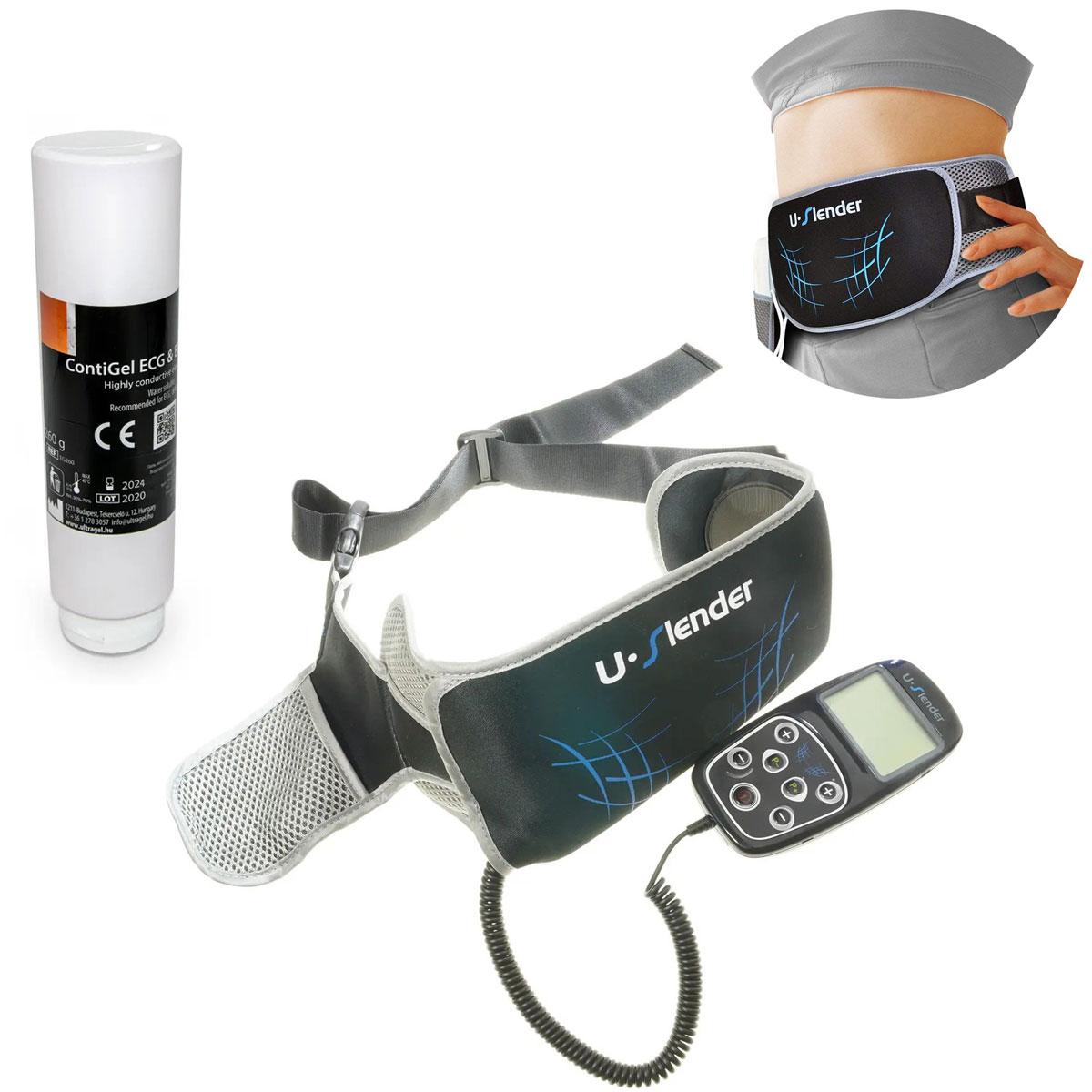 Комплект міостимулятора для преса U-Slender та гель для міостимуляторів Zero ContiGel ECG EEG DEFI 250 мл.