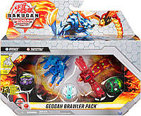 Игровой набор из 5 Бакуганов Bakugan Geogan Rising Brawler Pack, Hyenix and Insectra Серия Геоган (6062149)