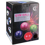 М'яч для фітнесу фітбол арахіс гладкий 45х90 см ABS 5415-12, фото 5