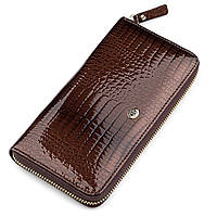 Кошелек женский ST Leather 18398 (S4001A) с ремнем на запястье Коричневый hd