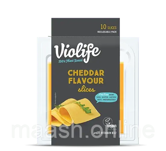 Рослинний сир Чеддер слайсами VioLife, 100 г