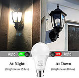 Лампа ProPOW від заходу сонця до світанку, 9 Вт (еквівалент 60 Вт) Світлодіодні лампи A19, інтелектуальне автоматичне включення, фото 6