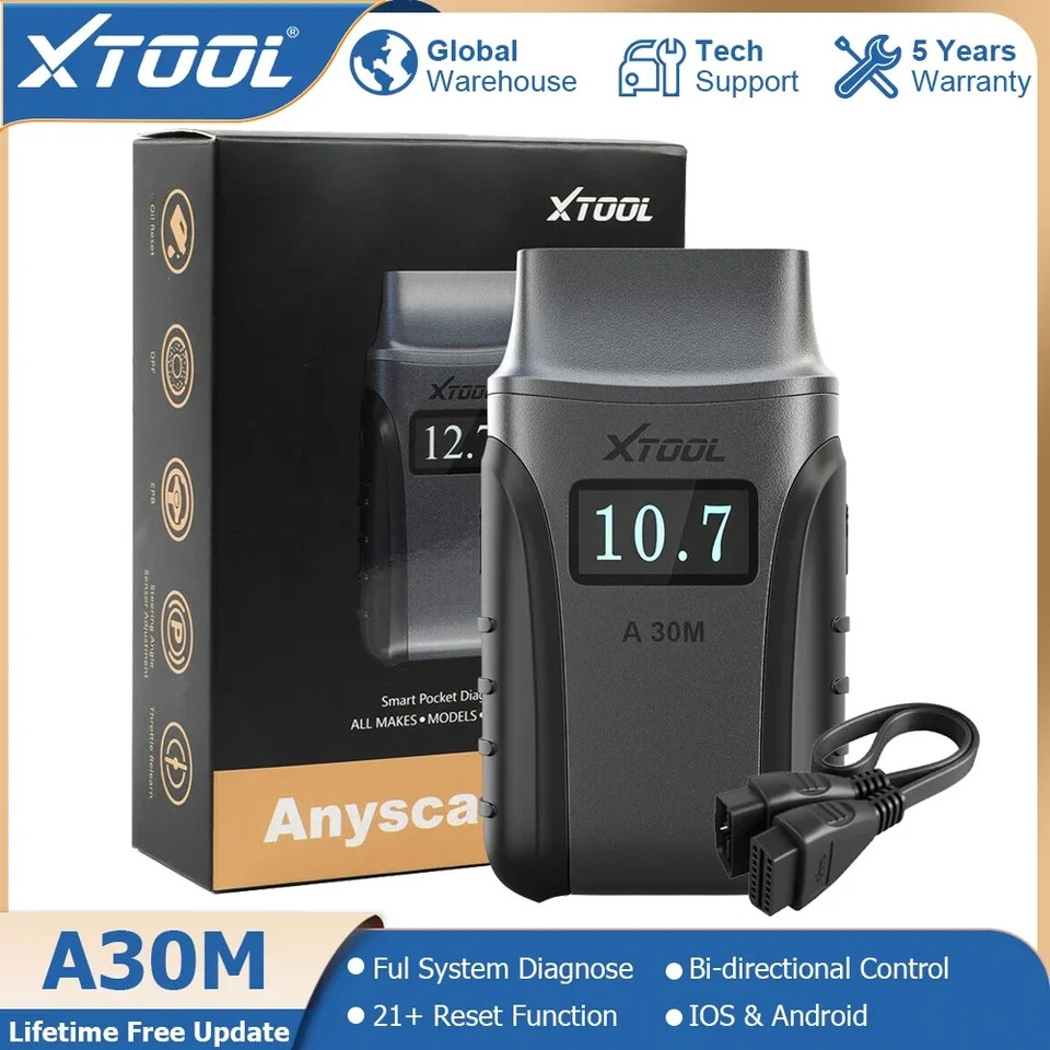 ДИАГНОСТІЧНИЙ АВТОСКАНИР XTOOL Anyscan A30M (в комплекті подовжувач Xtool), фото 1