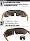Сонцезахисні окуляри Solve тактичні койот з поляризацією 5 лінз One size+ peremogaua, фото 4