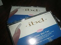 Тіпси IBD 100шт прозорі, ibd Clear Nail Tips з повною контактною зоною
