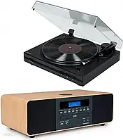 Програвач вінілу Zestaw stereo / Cyfrowa mini wieża z gramofonem THOMSON TT350 & MIC202