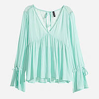 Блузка с кружевом для женщины H&M Divided 0478550-5 42(M) Бирюзовый