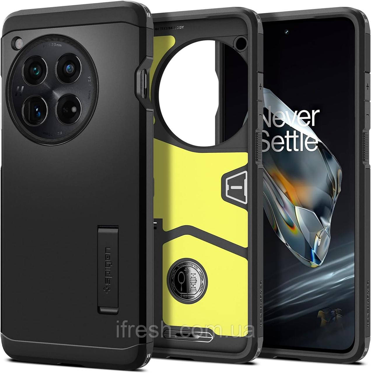 Чохол Spigen для OnePlus 12 - Tough Armor, Black (ACS07376)