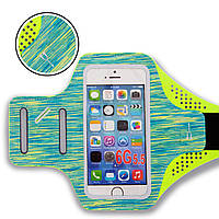 Спортивный чехол для телефона на руку Zelart 9500A цвет зеленый ld