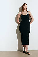Платье из жатой ткани для женщины H&M 1164787-001 XS Черный