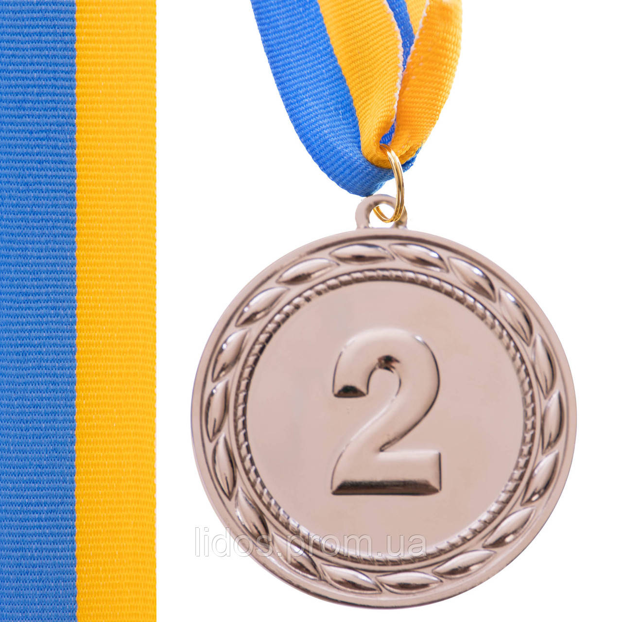 Медаль спортивная с лентой Zelart ABILITY C-4841 цвет серебряный ld - фото 1 - id-p2144327262