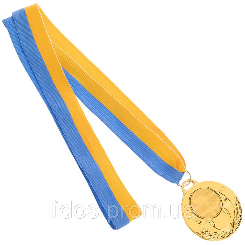 Медаль спортивная с лентой Zelart AIM Бильярд C-4846-0021 цвет золотой ld - фото 4 - id-p2144327264