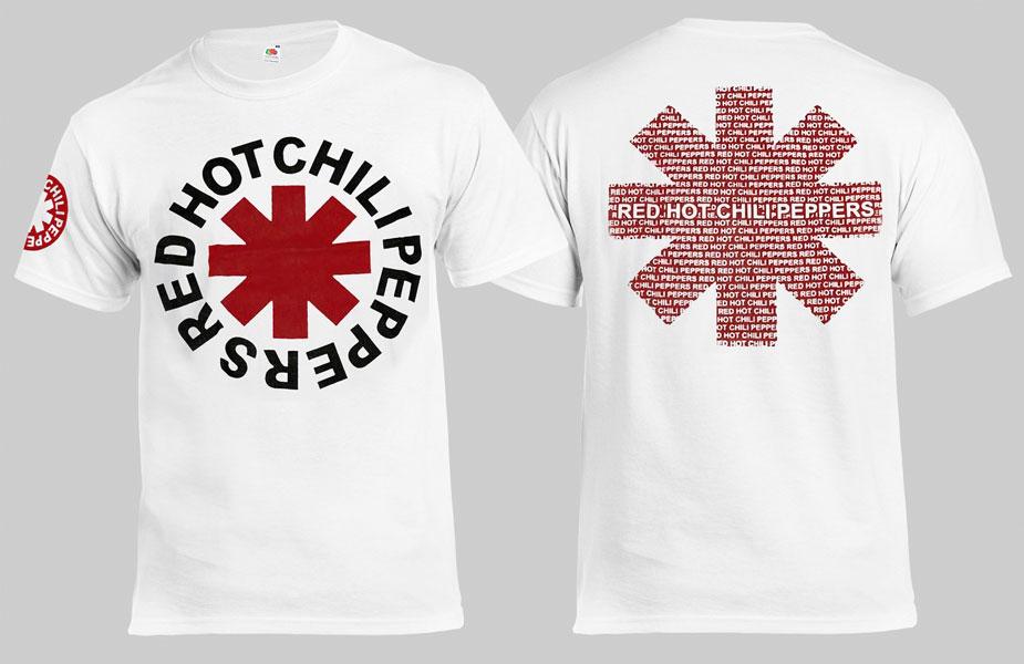 Футболка RED HOT CHILI PEPPERS Logo біла