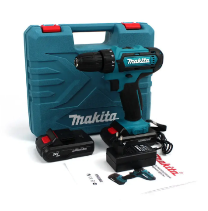 Аккумуляторный шуруповерт Makita 550DWE 24V,5Ah с набором Шуруповёрт Макита дрель шуруповерт 1117 - фото 5 - id-p2144364694