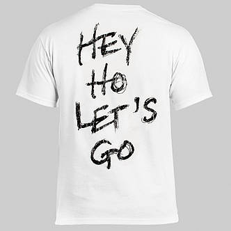 Футболка RAMONES Hey Ho Let's Go біла, фото 4
