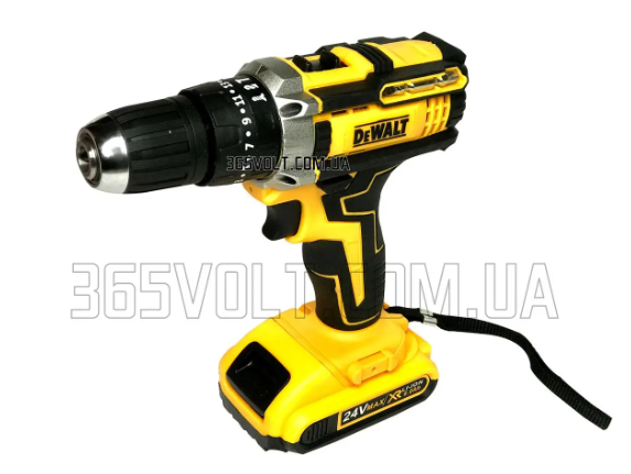 Аккумуляторный шуруповерт DeWALT Ударный шуруповерт Деволт DCD 791 24V 6AH дрель шуруповёрт 1310 - фото 4 - id-p2144364707