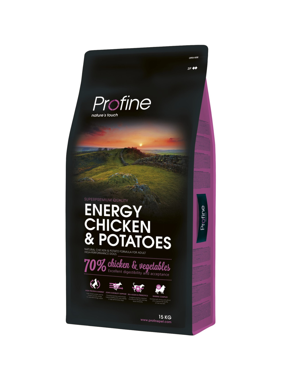 Сухий корм для собак із підвищеною активністю Profine Energy Chicken з куркою 15 кг