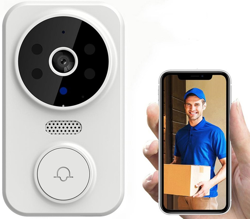 Бездротовий дверний відеодзвінок Wi-Fi Smart Doorbell M8 (Ulooka app), фото 1