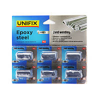 Холодная сварка серая 6*10г (блистер) UNIFIX