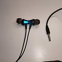 Навушники-гарнітура внутрішньоканальні (вакуумні) KU LANG KL-552, магніти, Blue