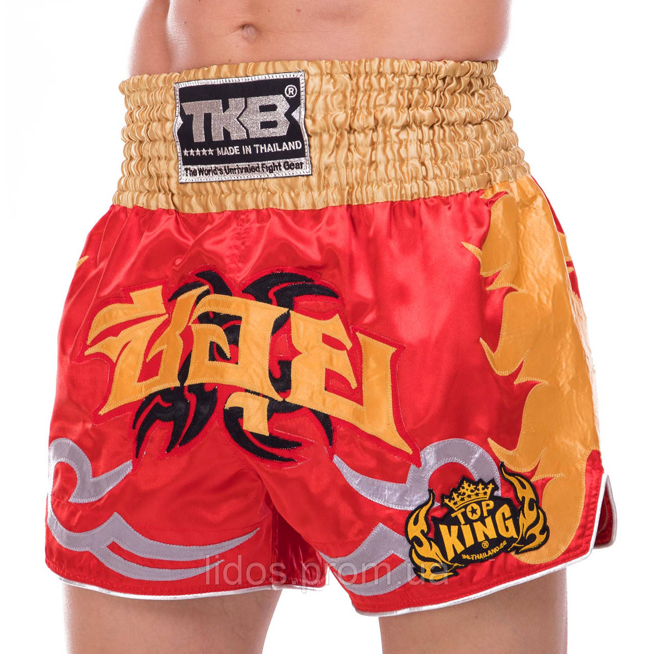 Шорты для тайского бокса и кикбоксинга TOP KING TKTBS-049 размер XL цвет красный ld - фото 1 - id-p2144412013