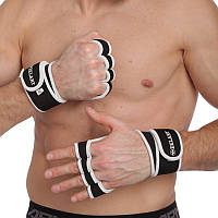 Перчатки атлетические для силовых упражнений и фитнеса с фиксатором запястья Zelart ZG-3616 размер M ld