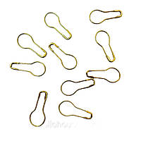 Маркери-шпильки для в'язання золоті, металеві, набір 10 шт №653013