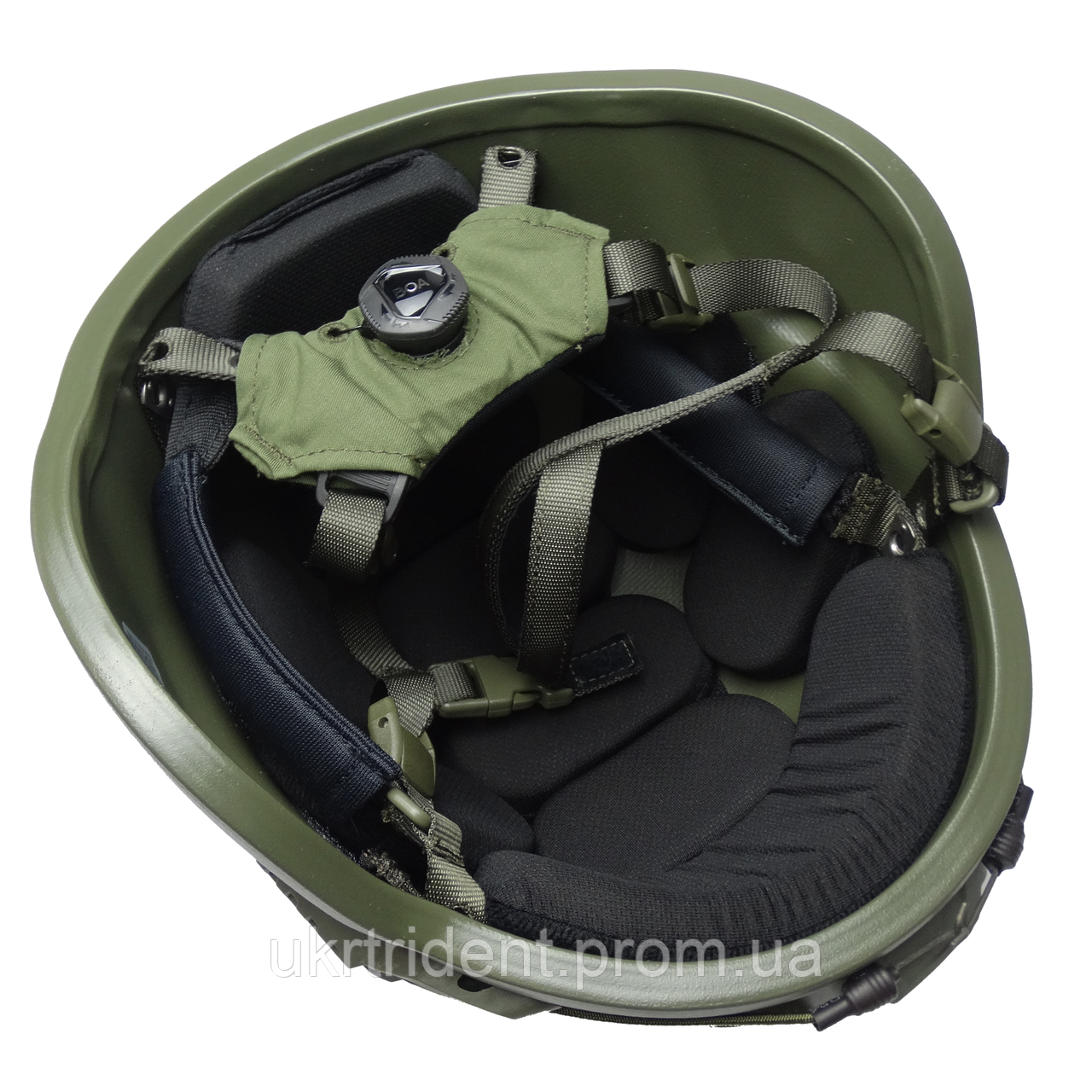 Кевларовый тактический шлем MICH NIJ IIIA класс Олива (Дания) L (54-59 см) - фото 5 - id-p1859692648