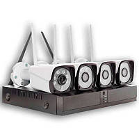 Видеорегистратор DVR WiFi KIT HD720 4-канальный (4камеры в комплекте) БЕСПРОВОДНОЙ