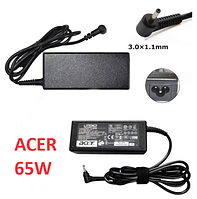 Зарядное устройство для ноутбука 3,0-1,1 mm 3,42A 19V 65W Acer, Asus, Samsung оригинал RENEW новая