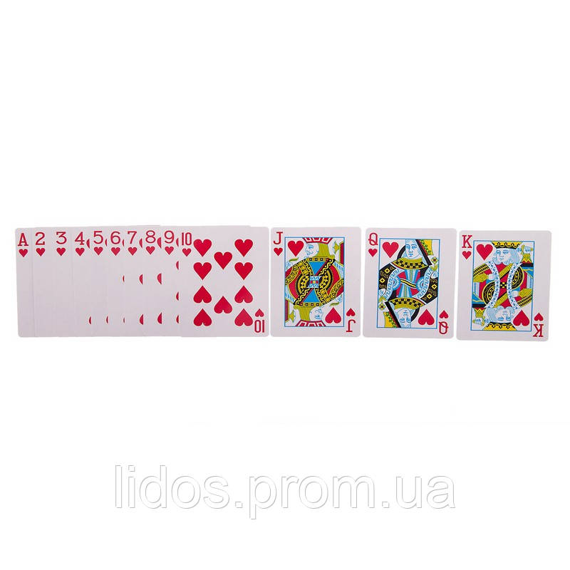 Карты игральные покерные ламинированые Zelart 9812 54 карты ld - фото 3 - id-p2144278449