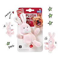 Игрушка для собак Заяц с пищалкой GiGwi Plush, плюш, 11 см