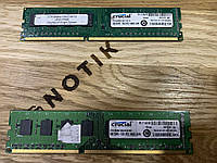 Оперативная память для ПК Crucial DDR3 8GB(2*4GB) 1333MHz CL-11 (CT51264BA1339.M16MFR) | Б\У