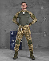 Тактический мужской костюм single sword pixel рип-стоп с наколенниками военная форма камуфляж зсу