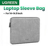 Чехол сумка Ugreen LP187 на молнии для ноутбуков и планшетов 14-14,9" MacBook Pro Grey (20476)