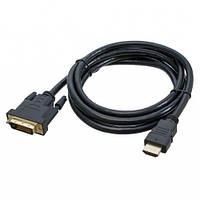 Кабель DVI-D (24+1) - HDMI 1.8м позолоченный ch